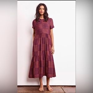 Ace & Jig Marie Dress in Cabernet